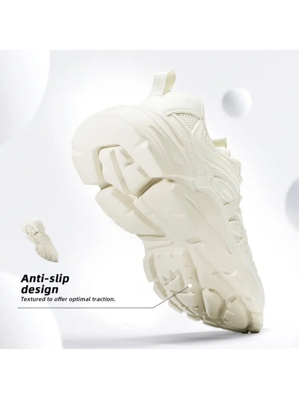 Women's Beige Ladies Walking Comfor Breathable Soft Sole Tennis Sneaker Shoes
